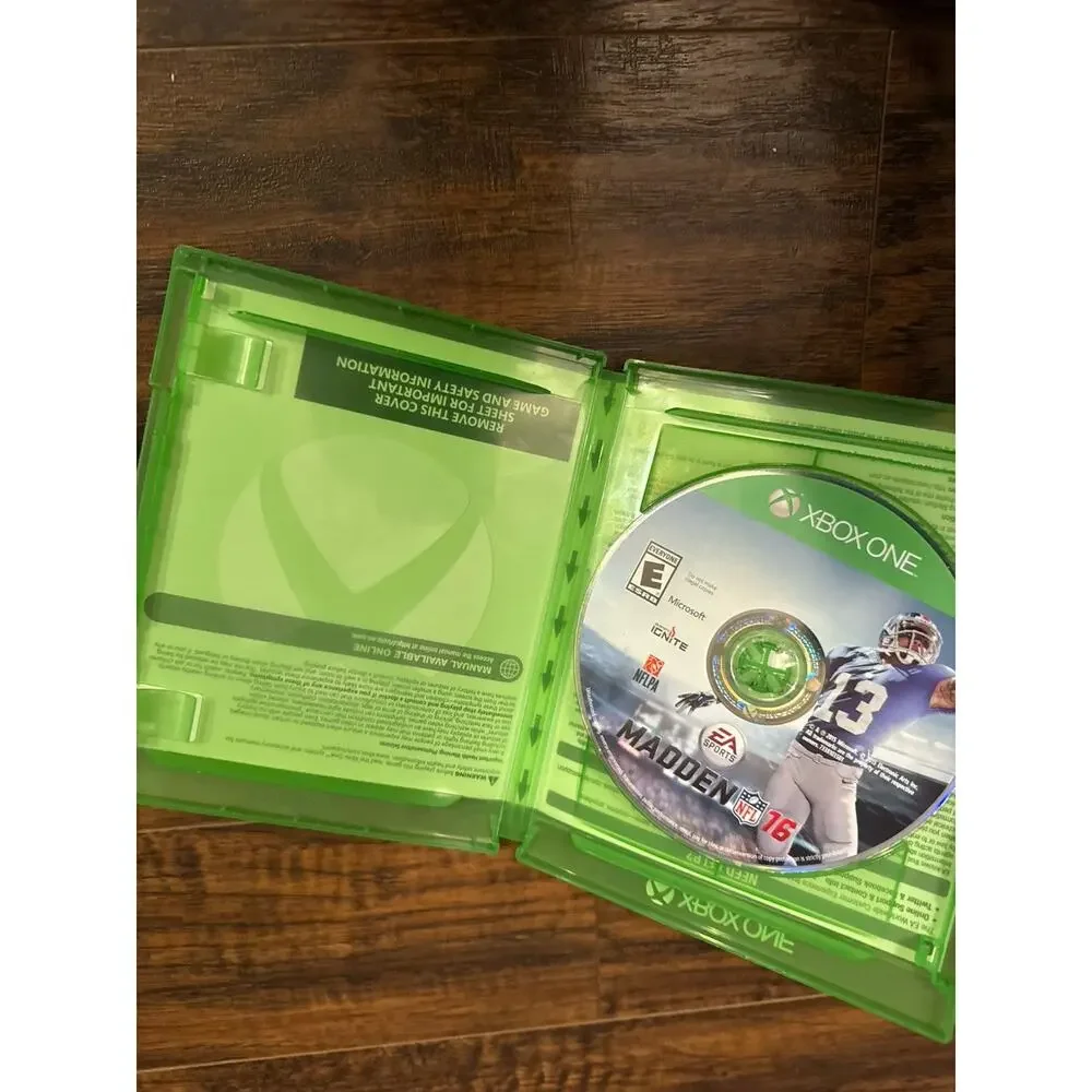 Microsoft Xbox One Video Games Lot of 3 Madden 16 NBA 2k16 Madden 18